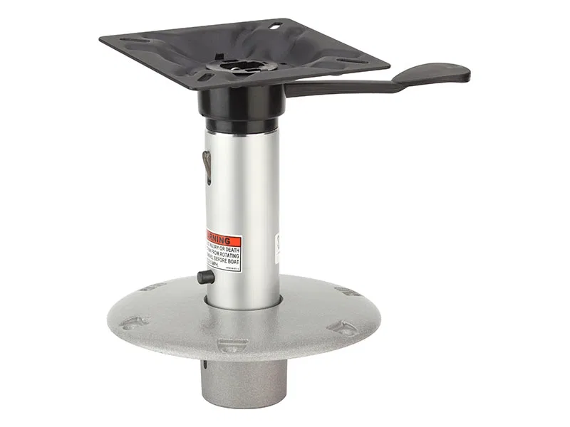 23815-7 – ATTWOOD MARI Boat Seat Pedestal, Extension Post 15 Inch Height 2-3/8 Inch Diameter Post Satin Aluminum ABYC...